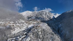 vue aérienne de La Plagne